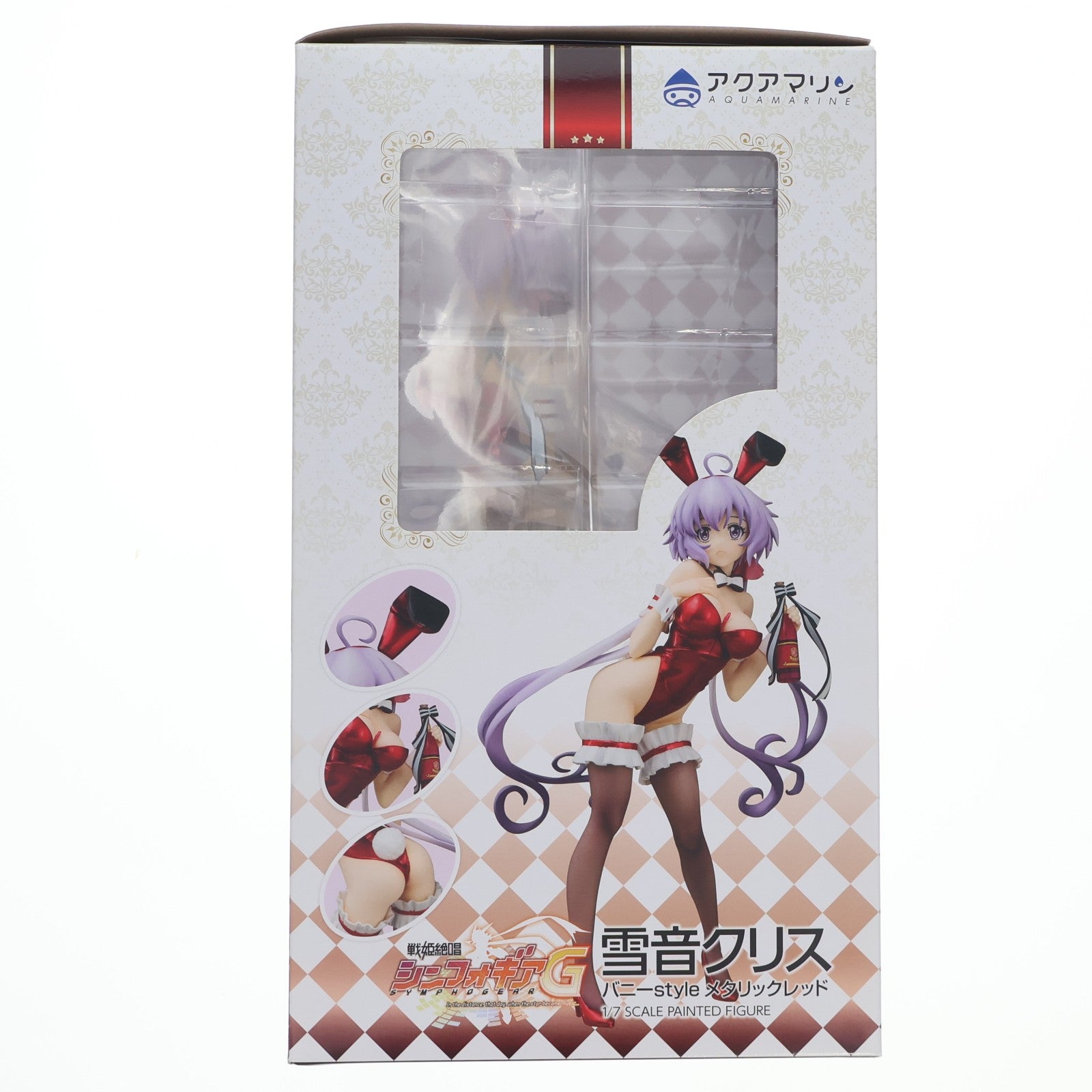 【中古即納】[FIG] 雪音クリス(ゆきねくりす) バニーstyle メタリックレッド 戦姫絶唱シンフォギアG 1/7 完成品 フィギュア アクアマリン(20180127)