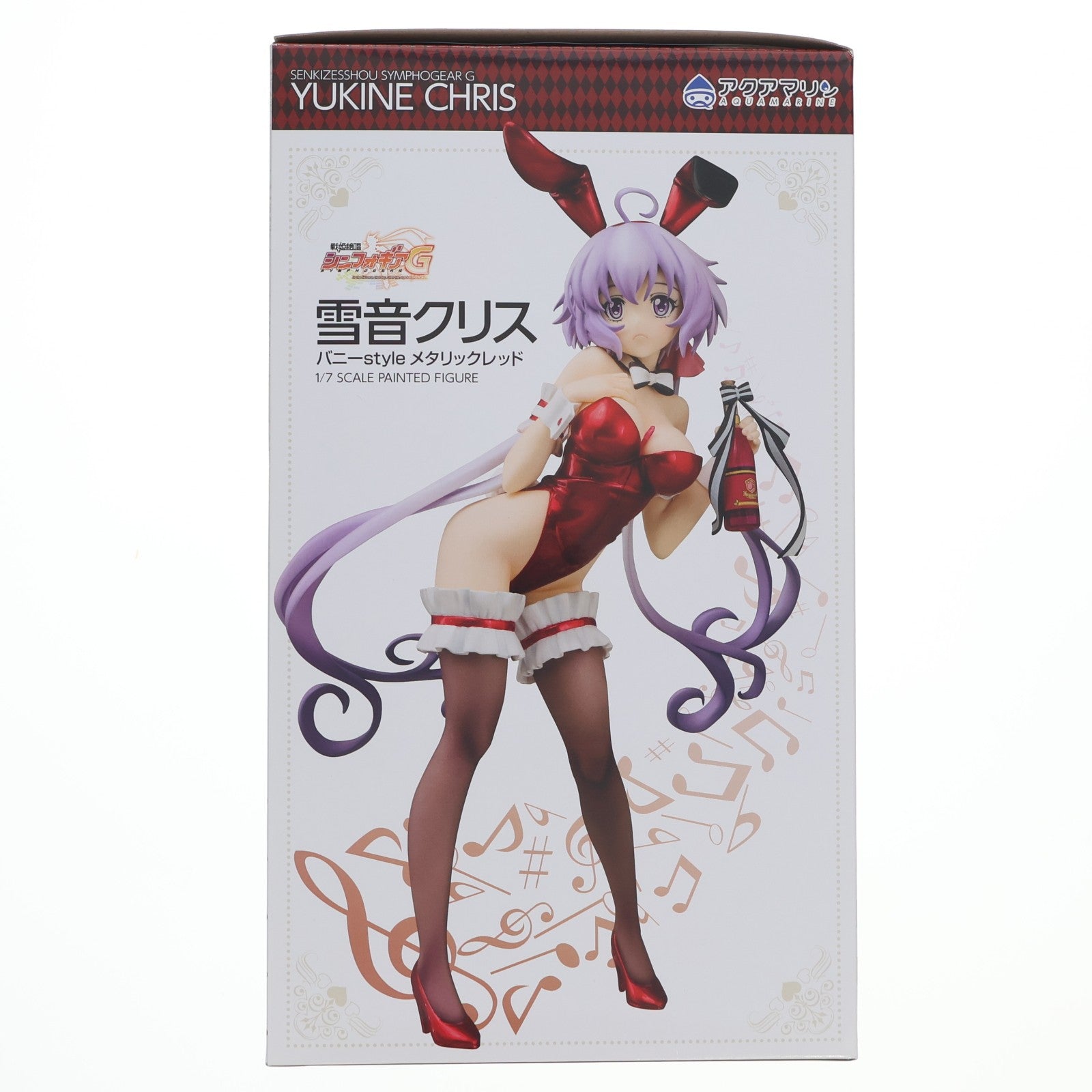 【中古即納】[FIG] 雪音クリス(ゆきねくりす) バニーstyle メタリックレッド 戦姫絶唱シンフォギアG 1/7 完成品 フィギュア アクアマリン(20180127)