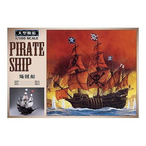 【新品即納】[PTM] (再販)大型帆船 No.12 1/100 海賊船 プラモデル(055007) アオシマ(20250228)