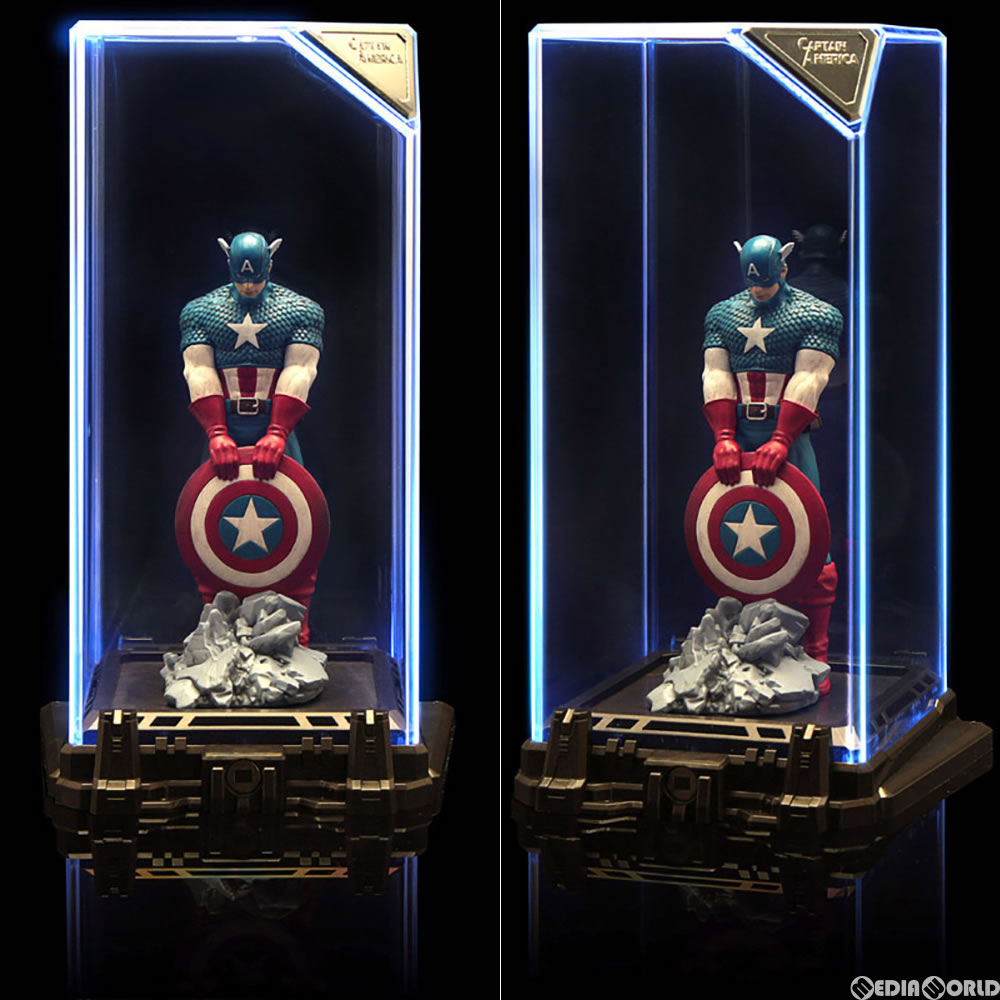 【中古即納】[FIG] Super Hero Illuminate Gallery Collection 1 キャプテンアメリカ Marvel(マーベル) 完成品 フィギュア Topi(トッピ)(20180131)