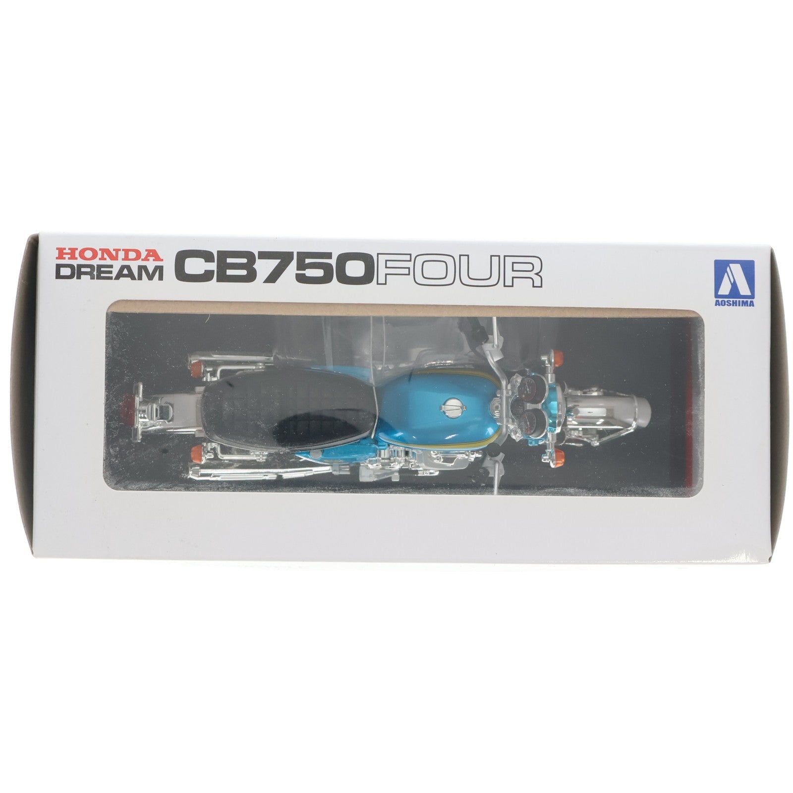 【中古即納】[MDL] 1/12 完成品バイクシリーズ Honda(ホンダ) Honda CB750FOUR(K0) キャンディブルー ミニカー(104316) スカイネット(アオシマ)(20190811)