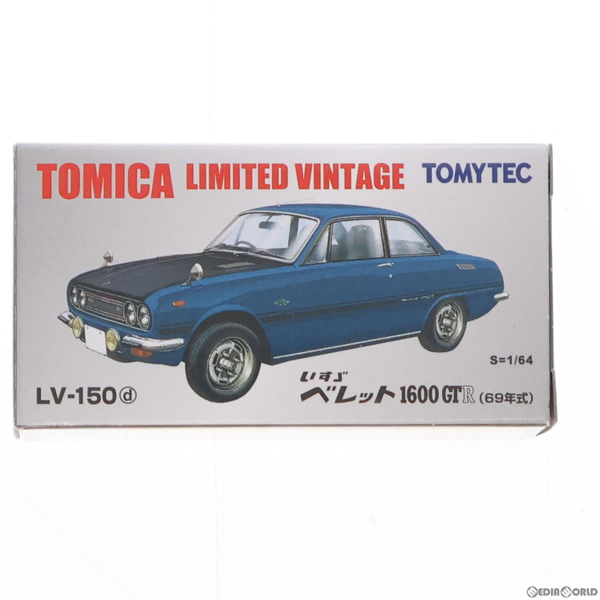 【中古即納】[MDL] トミカリミテッドヴィンテージ 1/64 LV-150d いすずベレット 1600GTR(青) 完成品 ミニカー TOMYTEC(トミーテック)(20180510)