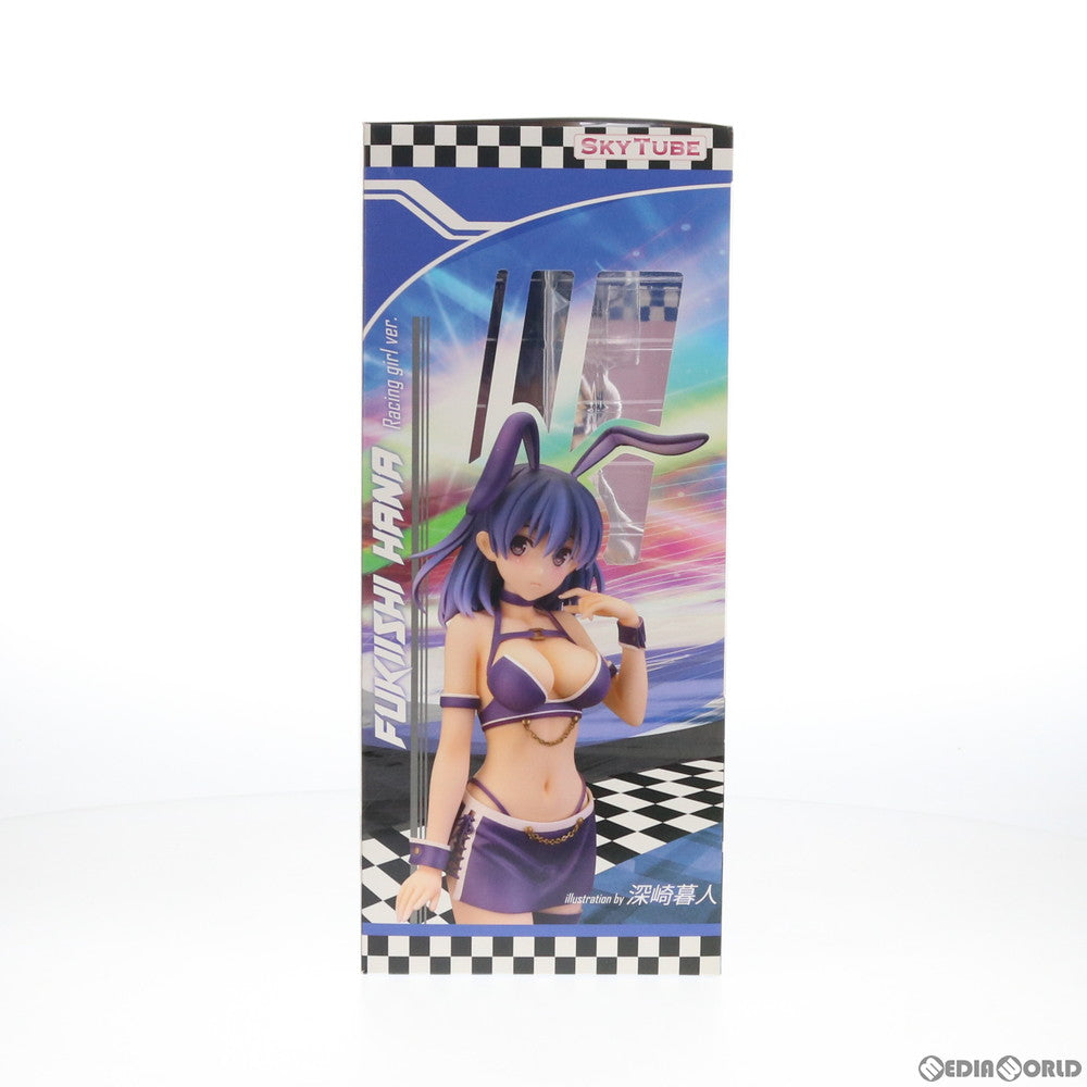 【中古即納】[FIG] ポストカード付属 吹石花(ふきいしはな) Racing girl ver. illustration by 深崎暮人(みさきくれひと) コミック阿吽 1/6 完成品 フィギュア(AX-1045) SkyTube(スカイチューブ)(20180929)