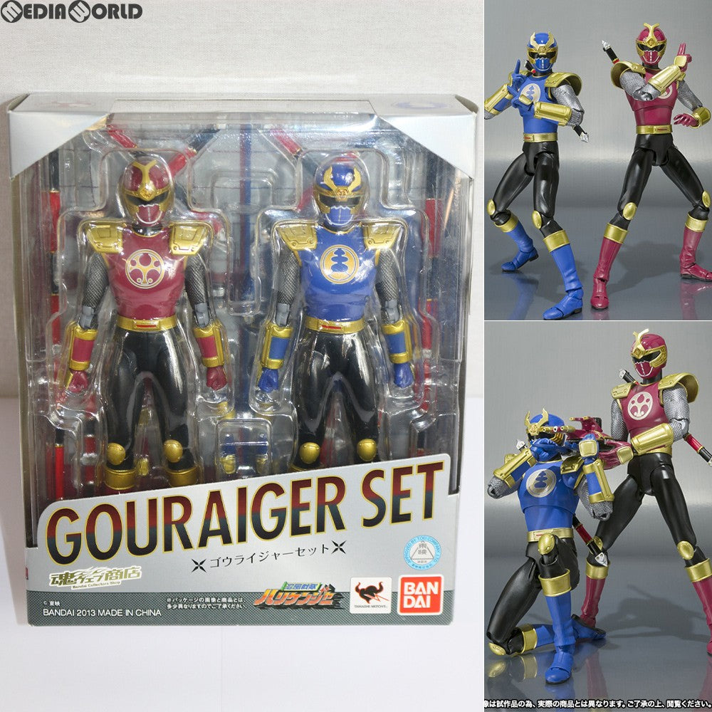 【中古即納】[FIG] 魂ウェブ商店限定 S.H.Figuarts(フィギュアーツ) ゴウライジャーセット 忍風戦隊ハリケンジャー 完成品 可動フィギュア バンダイ(20131221)
