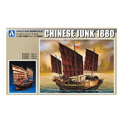【新品即納】[PTM] (再販)ワールドシップ No.2 1/60 中国のジャンク1880 プラモデル(056462) アオシマ(20250228)