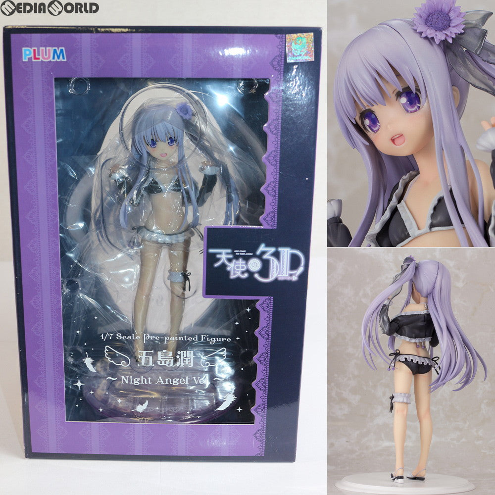 【中古即納】[FIG] 五島潤～Night Angel Ver.～(ごとうじゅん) 天使の3P! 1/7 完成品 フィギュア(PF097) PLUM(プラム)(20180930)