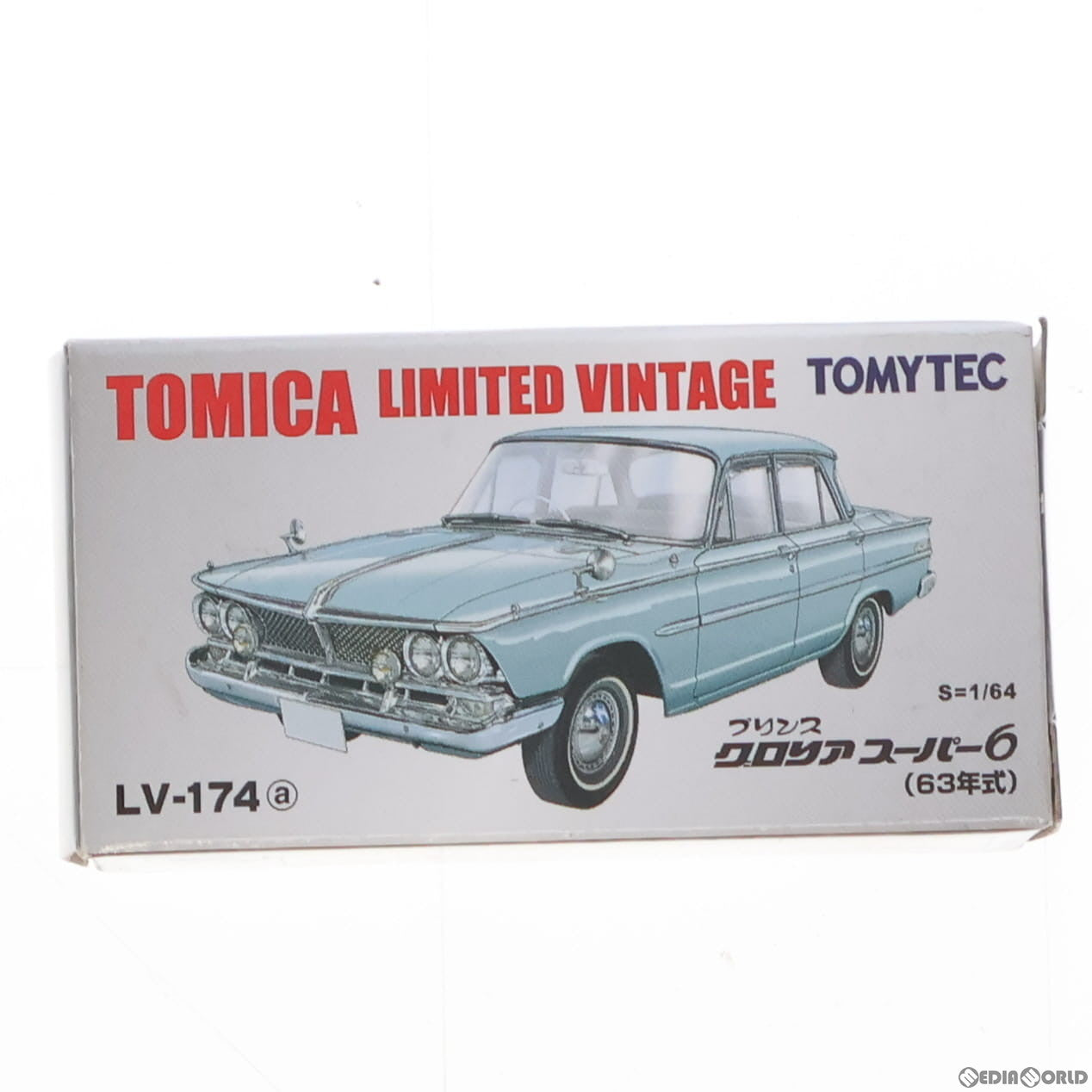 【中古即納】[MDL] トミカリミテッドヴィンテージ TLV-174a プリンスグロリア スーパー6(水色) 1/64 完成品 ミニカー TOMYTEC(トミーテック)(20181110)