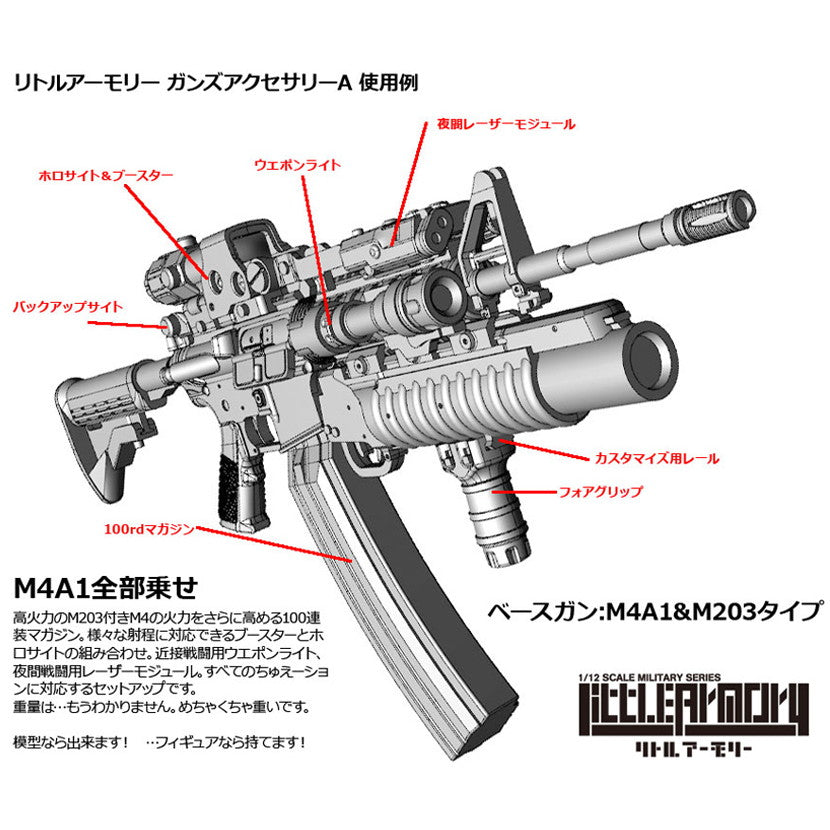 【新品】【お取り寄せ】[PTM] LittleArmory(リトルアーモリー) LD020 1/12 ガンズアクセサリーA プラモデル(292579) TOMYTEC(トミーテック) (20181222)