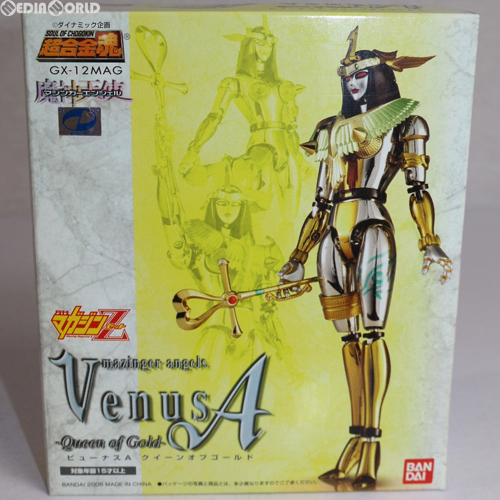 【中古即納】[FIG] 誌上通販限定 超合金魂 GX-12MAG ビューナスA クイーンオブゴールド マジンガーエンジェル(魔神天使) 完成トイ バンダイ(20021231)