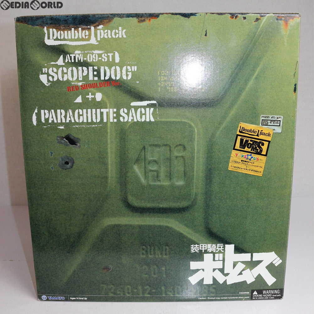 【中古即納】[FIG] トイザらス限定 1/12 スコープドッグ レッドショルダーVer. + 1/12 パラシュートザック ダブルセット 装甲騎兵ボトムズ 完成品 可動フィギュア YAMATO(やまと)(20071231)