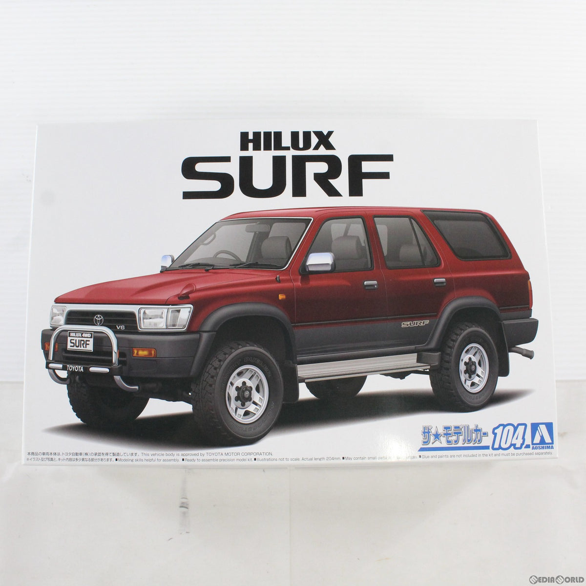 【新品】【お取り寄せ】[PTM] ザ・モデルカー No.104 1/24 トヨタ VZN130G ハイラックスサーフ SSR-X ワイドボデー '91 プラモデル アオシマ(20200731)