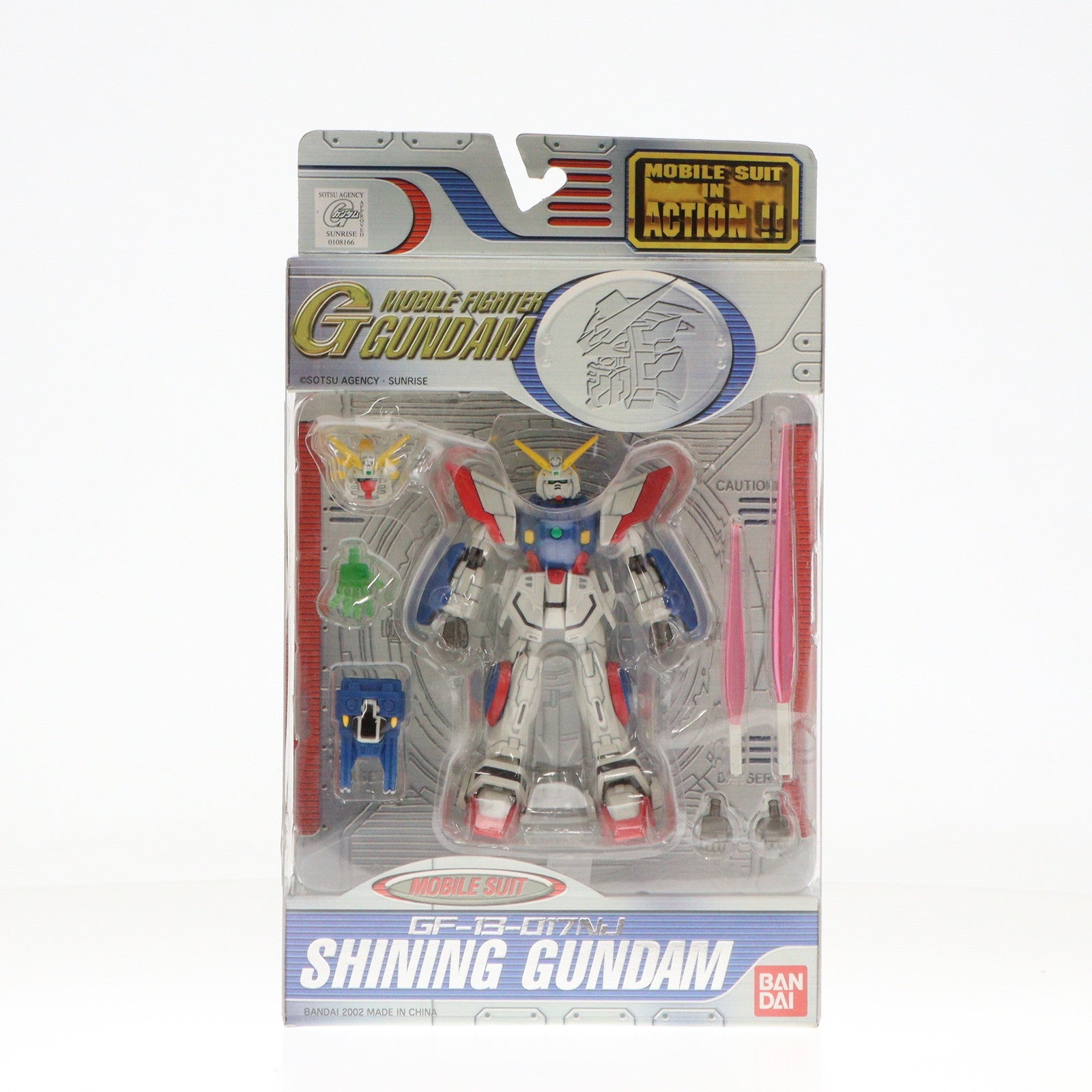【中古即納】[FIG] MS IN ACTION!!(モビルスーツ・イン・アクション) GF-13-017NJ シャイニングガンダム 機動武闘伝Gガンダム 完成品 可動フィギュア バンダイ(20020628)