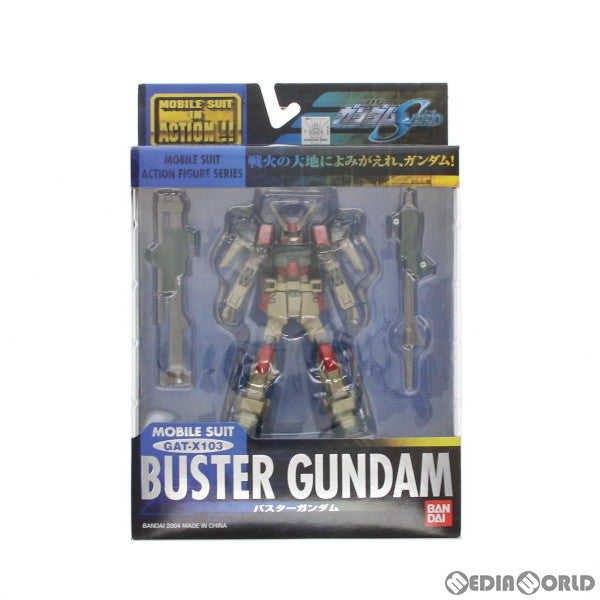 【中古即納】[FIG] MS IN ACTION!!(モビルスーツ・イン・アクション) GAT-X103 バスターガンダム 機動戦士ガンダムSEED(シード) 完成品 可動フィギュア バンダイ(20040826)
