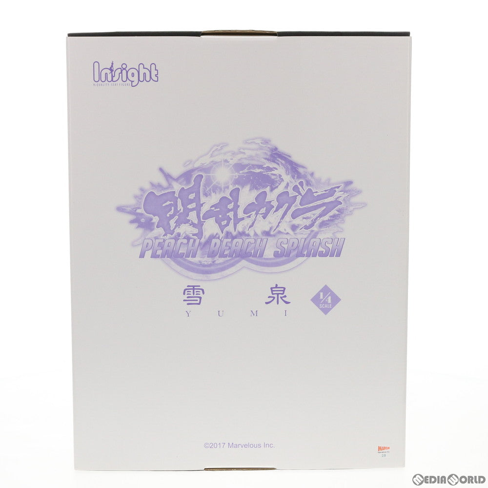 【中古即納】[FIG] 雪泉(ゆみ) 布水着付 閃乱カグラ PEACH BEACH SPLASH(ピーチビーチスプラッシュ) 1/4 完成品 フィギュア インサイト(20190330)