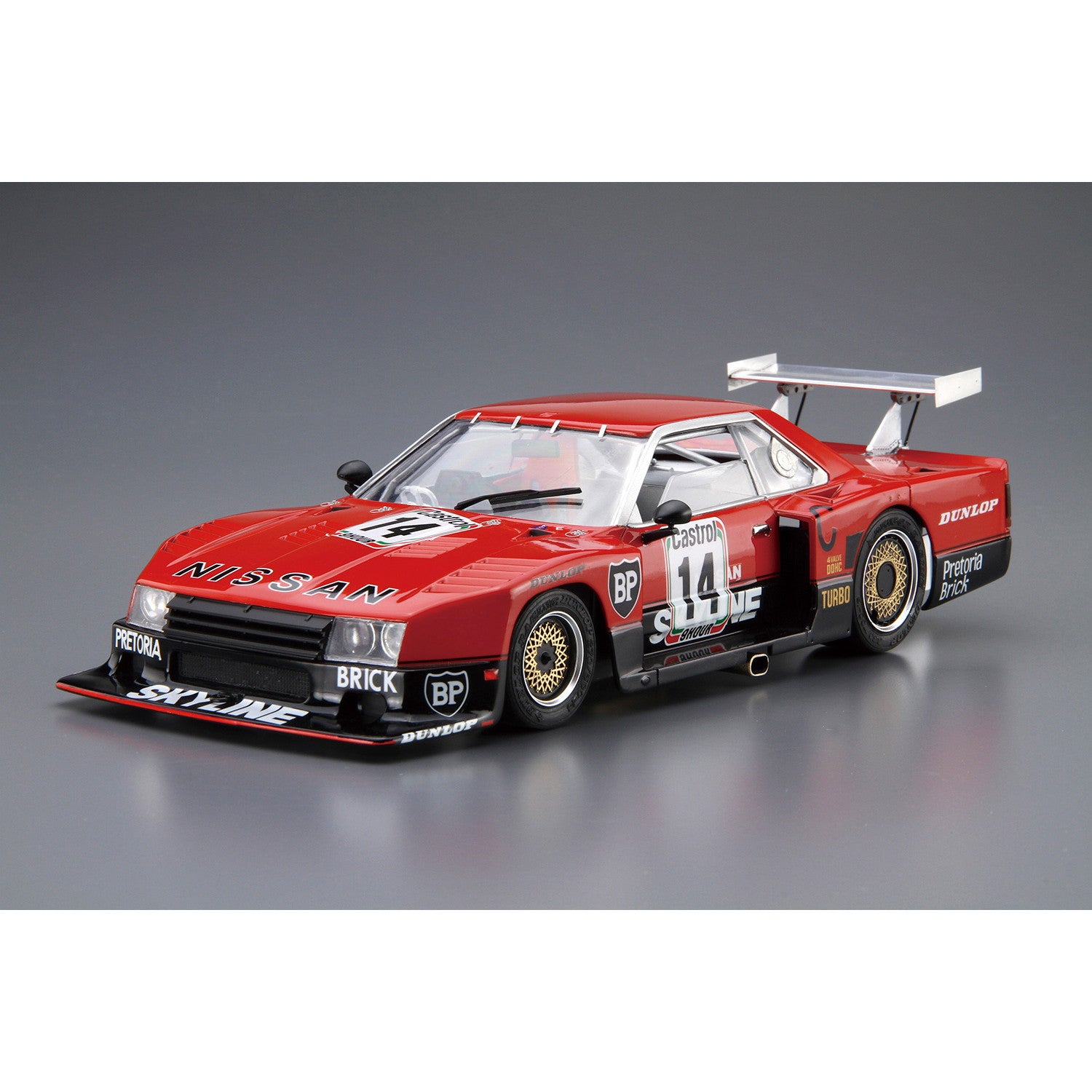 【新品即納】[PTM] (再々販) ザ・モデルカー No.112 1/24 ニッサン R30 スカイラインターボ キャラミ9時間耐久仕様'82 プラモデル(057483) アオシマ(20250831)