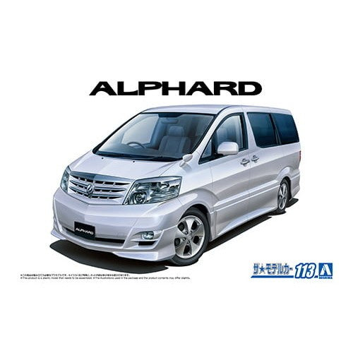 【予約安心出荷】[PTM] (再販) ザ・モデルカー No.113 1/24 トヨタ NH10W アルファードG/V MS/AS '05 プラモデル(057490) アオシマ(20260531)