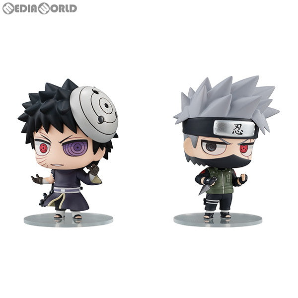 【中古即納】[FIG] ちみメガ バディシリーズ! はたけカカシ&うちはオビト 忍界大戦セット NARUTO-ナルト- 疾風伝 完成品 フィギュア メガハウス(20190928)