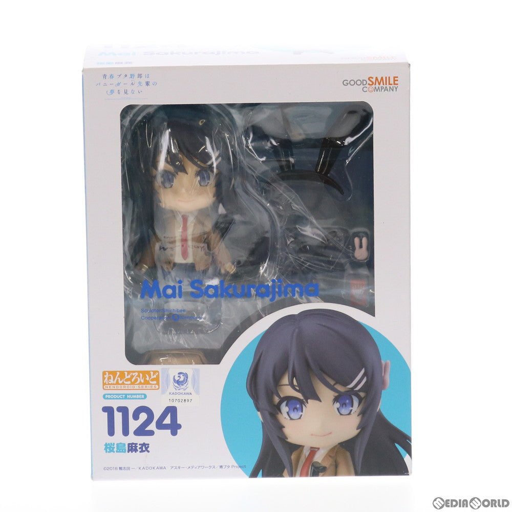 【中古即納】[FIG] ねんどろいど 1124 桜島麻衣(さくらじままい) 青春ブタ野郎はバニーガール先輩の夢を見ない 完成品 可動フィギュア グッドスマイルカンパニー(20191129)