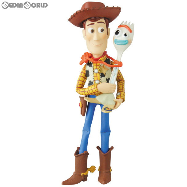 【中古即納】[FIG] ウルトラディテールフィギュア No.500 UDF WOODY & FORKY(ウッディ&フォーキー) TOY STORY 4(トイ・ストーリー4) 完成品 フィギュア メディコム・トイ(20190824)