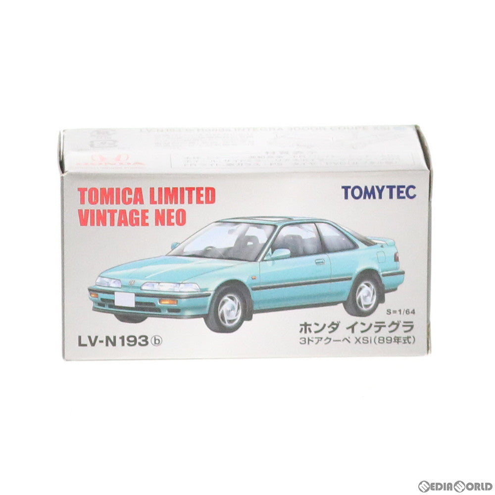 【中古即納】[MDL] トミカリミテッドヴィンテージ NEO LV-N193b ホンダ インテグラXSi 89年式(水色) 1/64 完成品 ミニカー(302261) TOMYTEC(トミーテック)(20191109)