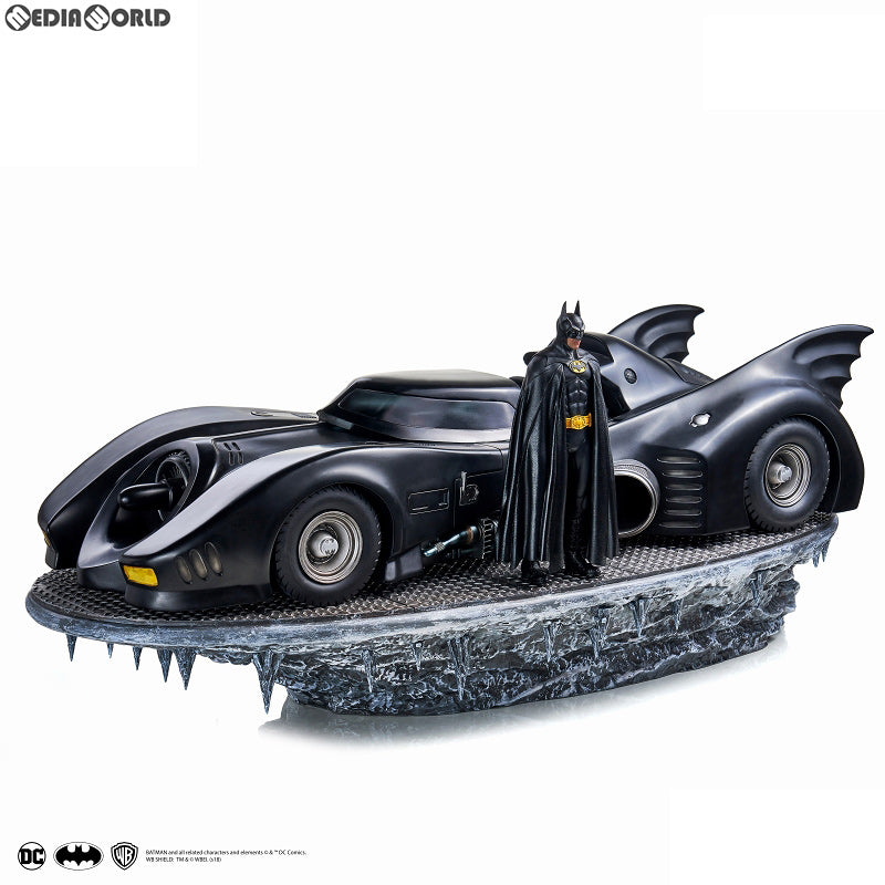 【新品即納】[FIG] バットマン 1989 ティム・バートン/ バットモービル with バットマン 1/10 DX アートスケール スタチュー 完成品 フィギュア アイアンスタジオ(20200930)