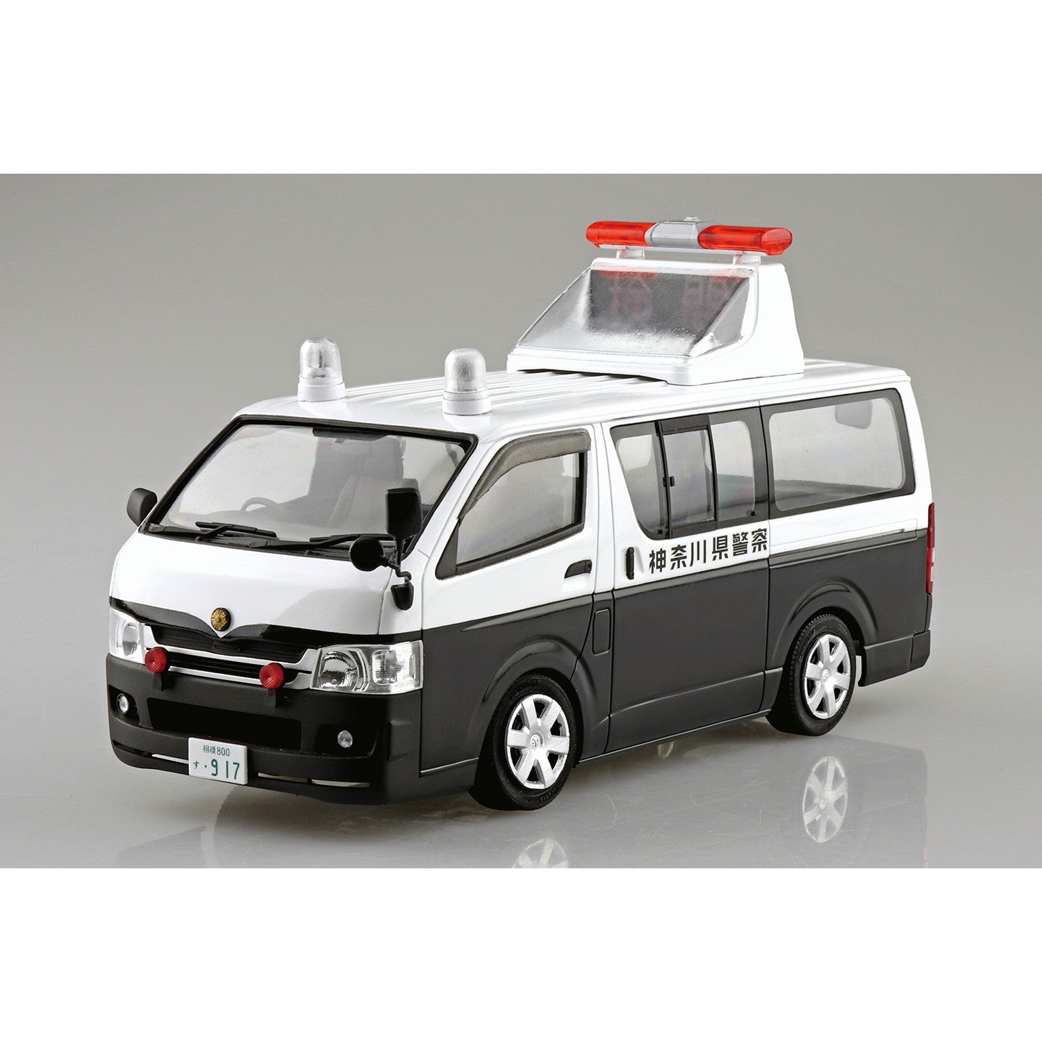 【新品即納】[PTM] (再販) ザ・モデルカー No.50 1/24 トヨタ TRH200V ハイエース 交通事故処理車 '07 プラモデル(058152) アオシマ(20241130)