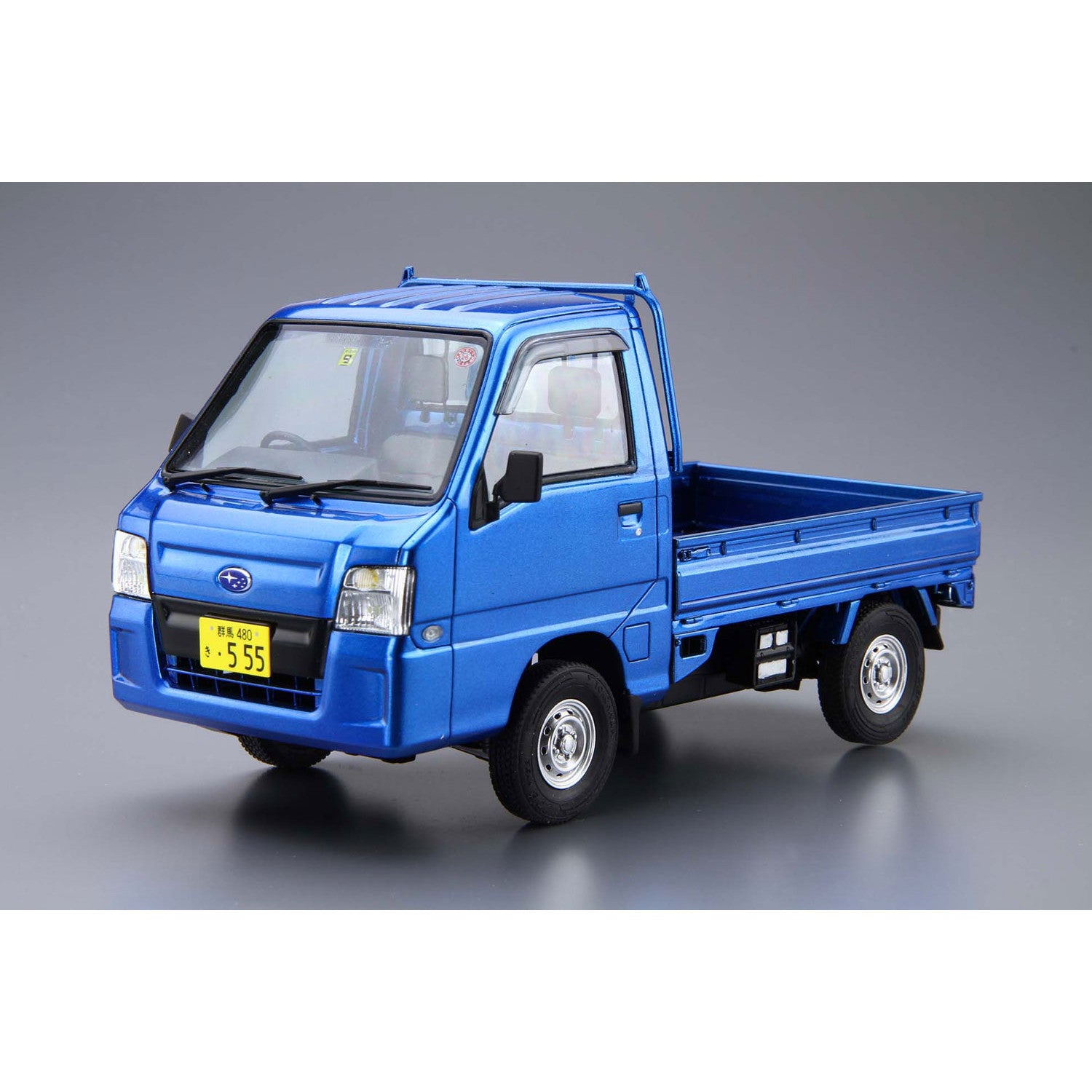 【新品即納】[PTM] (再々販)ザ・モデルカー No.4 1/24 スバル TT2 サンバートラック WRブルーリミテッド '11 プラモデル(58282) アオシマ(20250131)