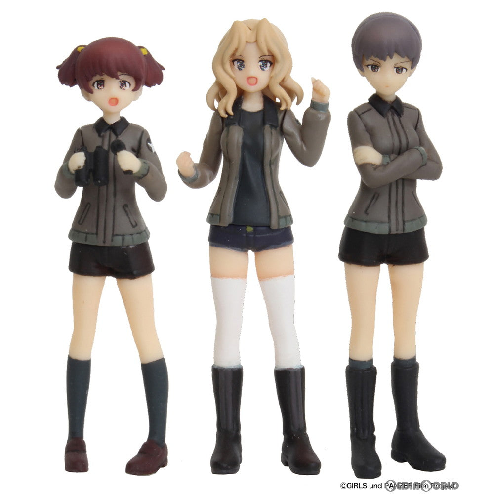 【中古即納】[FIG] サンダース大学付属高校 フィギュアセット ガールズ&パンツァー 劇場版 1/35 未塗装キット(GPF-26) プラッツ(20200331)