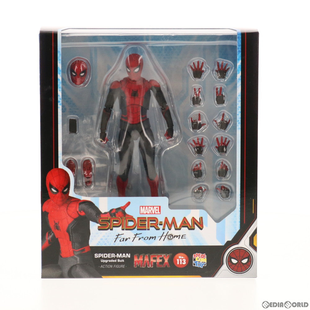 【新品即納】[FIG]マフェックス No.113 MAFEX SPIDER-MAN Upgraded Suit(スパイダーマン アップグレードスーツ)  SPIDER-MAN Far from Home(ファー・フロム・ホーム) 完成品 可動フィギュア メディコム・トイ(20210307)