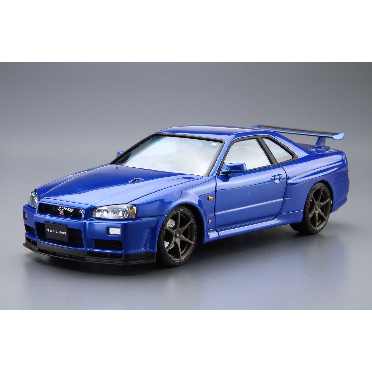 【新品即納】[PTM] (再々販)ザ・モデルカー No.8 1/24 ニッサン BNR34 スカイラインGT-R V-specII '02 プラモデル(058589) アオシマ(20241231)