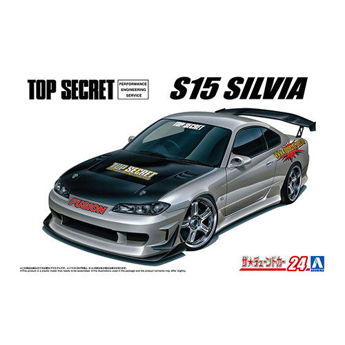 【新品】【お取り寄せ】[PTM] (再販) ザ・チューンドカー No.24 1/24 トップシークレット S15シルビア '99(ニッサン) プラモデル アオシマ(20211210)