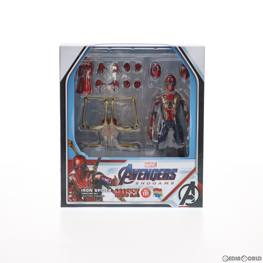 【中古即納】[FIG] マフェックス No.121 MAFEX IRON SPIDER(アイアン・スパイダー) (ENDGAME Ver.) アベンジャーズ/エンドゲーム 完成品 可動フィギュア メディコム・トイ(20210214)