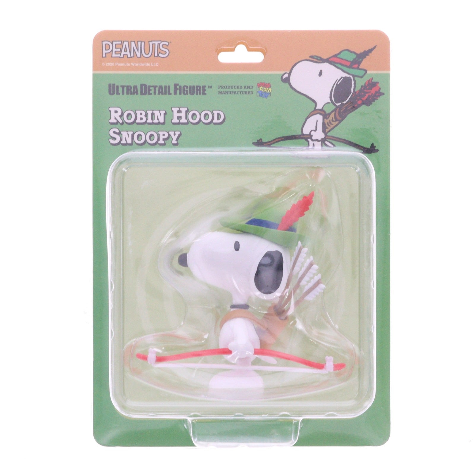 【中古即納】[FIG] ウルトラディテールフィギュア No.542 UDF PEANUTS(ピーナッツ) シリーズ11 ROBIN HOOD SNOOPY(ロビンフッド スヌーピー) 完成品 フィギュア メディコム・トイ(20200823)