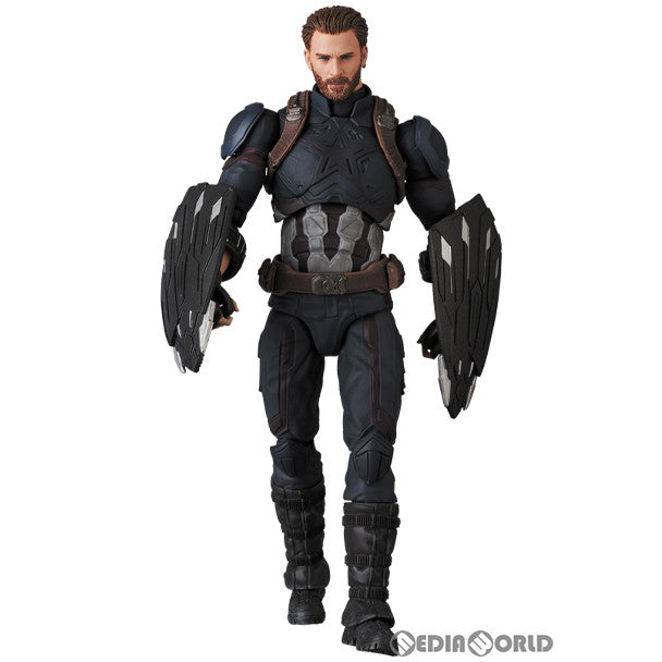 【新品即納】[FIG] マフェックス No.122 MAFEX CAPTAIN AMERICA(INFINITY WAR Ver.) (キャプテンアメリカ インフィニティウォーVer.) アベンジャーズ/インフィニティ・ウォー 完成品 可動フィギュア メディコム・トイ(20210523)