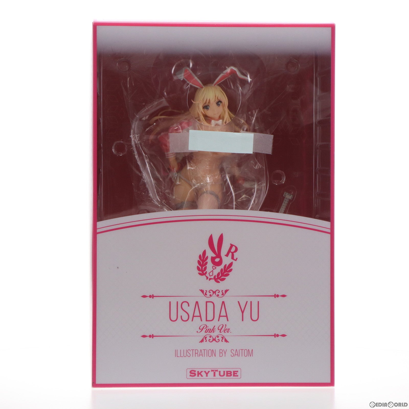 【中古即納】[FIG] ポストカード無し 宇佐田ゆう(うさだゆう) Pink Ver. illustration by saitom 1/6 完成品 フィギュア(AX-1137) SkyTube(スカイチューブ)(20200112)