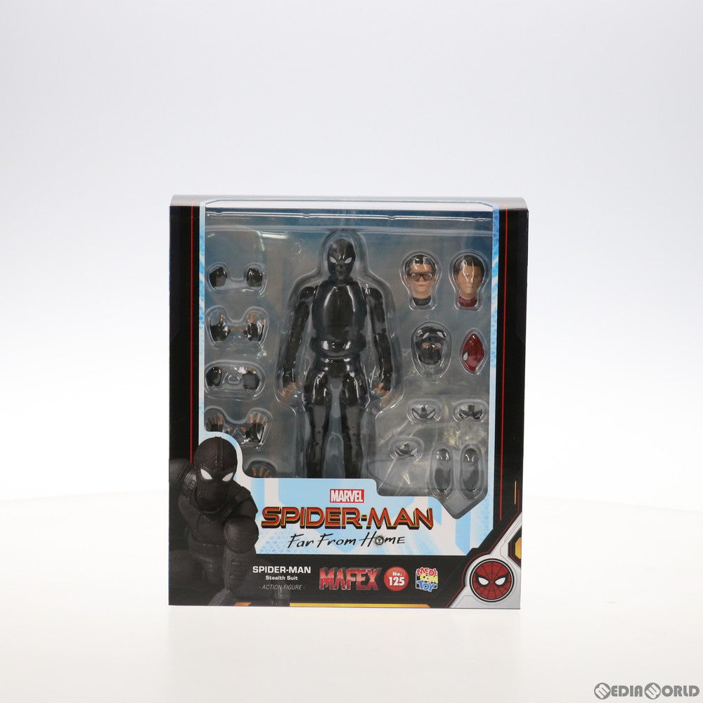 【新品即納】[FIG] マフェックス No.125 MAFEX SPIDER-MAN Stealth Suit(スパイダーマン ステルススーツ) スパイダーマン:ファー・フロム・ホーム 完成品 可動フィギュア メディコム・トイ(20210711)