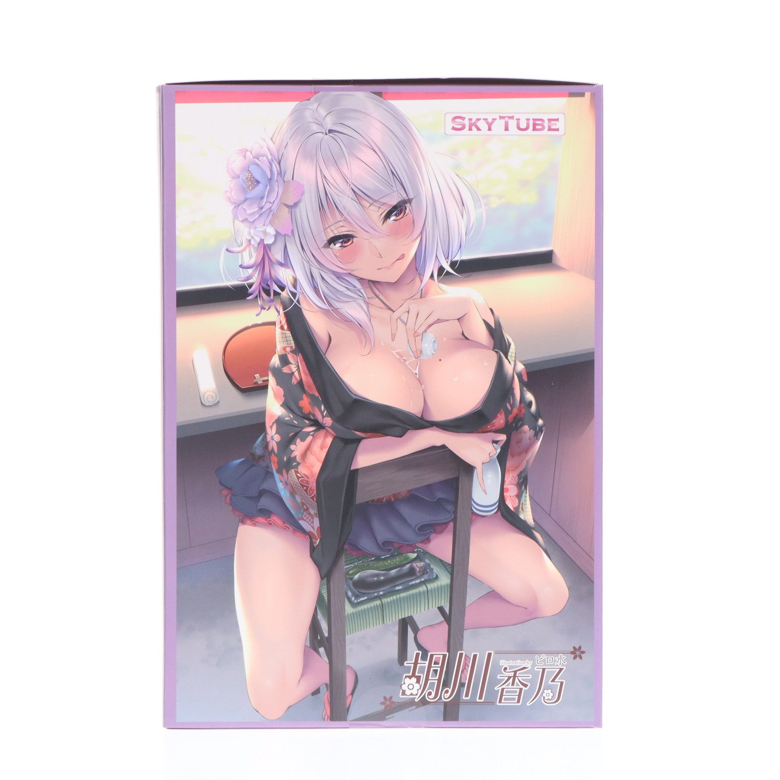 【中古即納】[FIG] ポストカード2枚&あみあみ限定特典付属 胡川香乃(えびすがわかの) illustration by ピロ水 1/6 完成品 フィギュア(AX-1120) SkyTube(スカイチューブ)(20200308)