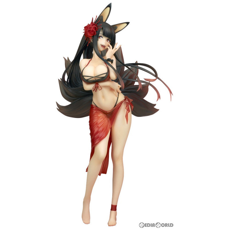 【中古即納】[FIG] (再販)ドリームテック 赤城【楽園の彼岸花】 アズールレーン 1/8 完成品 フィギュア(DT-175) ウェーブ(WAVE)(20200823)