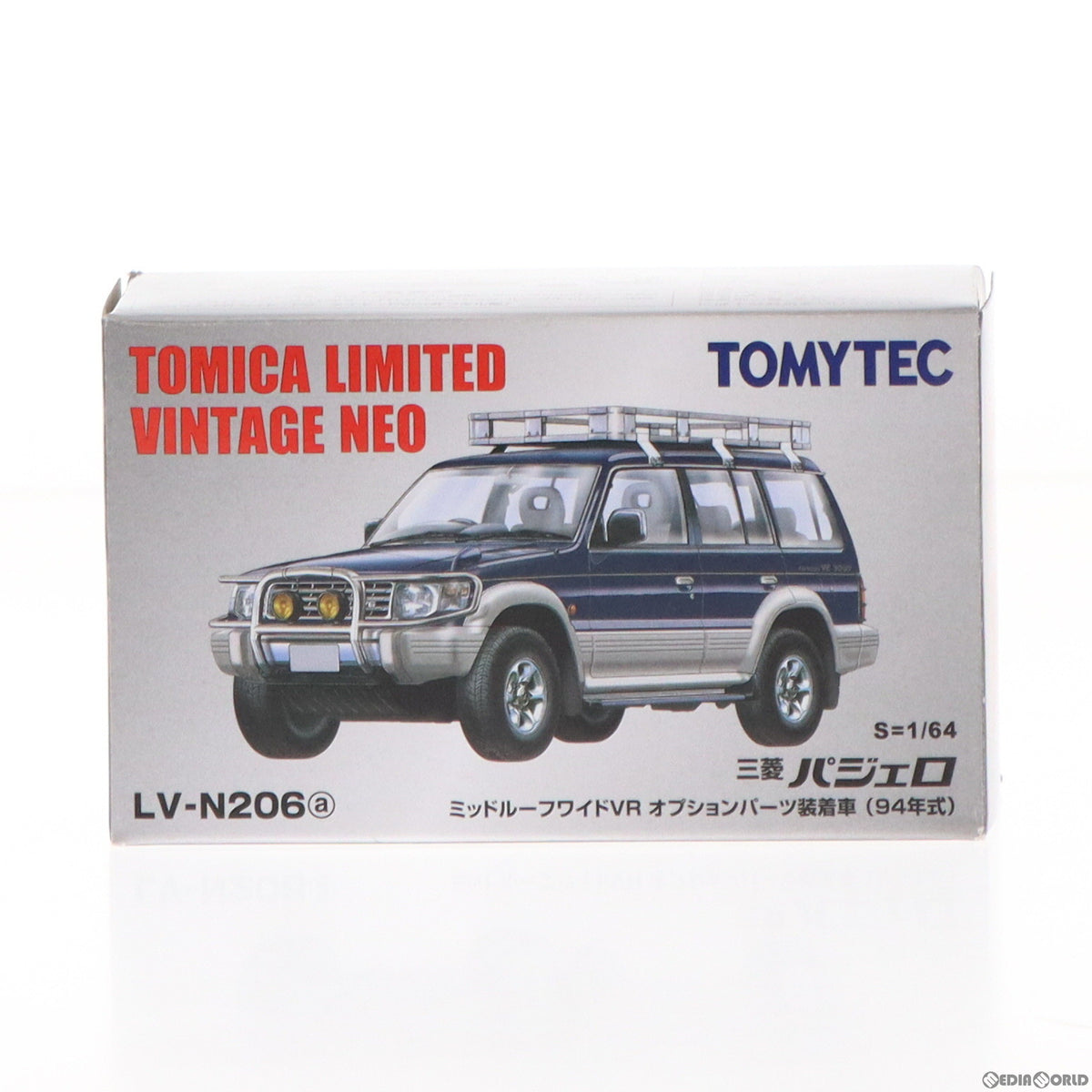 【新品】【お取り寄せ】[MDL] トミカリミテッドヴィンテージ NEO 1/64 LV-N206a 三菱パジェロ ミッドルーフワイドVR(オプションパーツ装着車)94年式(青/銀) 完成品 ミニカー(311201) TOMYTEC(トミーテック)(20200613)