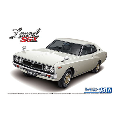 【新品】【お取り寄せ】[PTM] (再販) ザ・モデルカー No.14 1/24 ニッサン KHC130 ローレルHT2000SGX '72 プラモデル アオシマ(20211210)