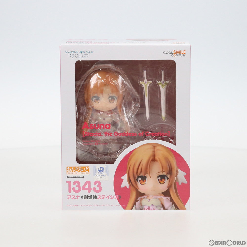 【中古即納】[FIG] ねんどろいど 1343 アスナ(創世神ステイシア) ソードアート・オンライン アリシゼーション War of Underworld 完成品 可動フィギュア グッドスマイルカンパニー(20201128)