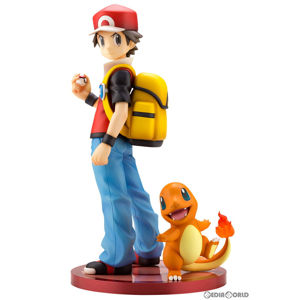 【中古即納】[FIG] ARTFX J レッド with ヒトカゲ ポケットモンスター 1/8 完成品 フィギュア(PP895) コトブキヤ(20201126)