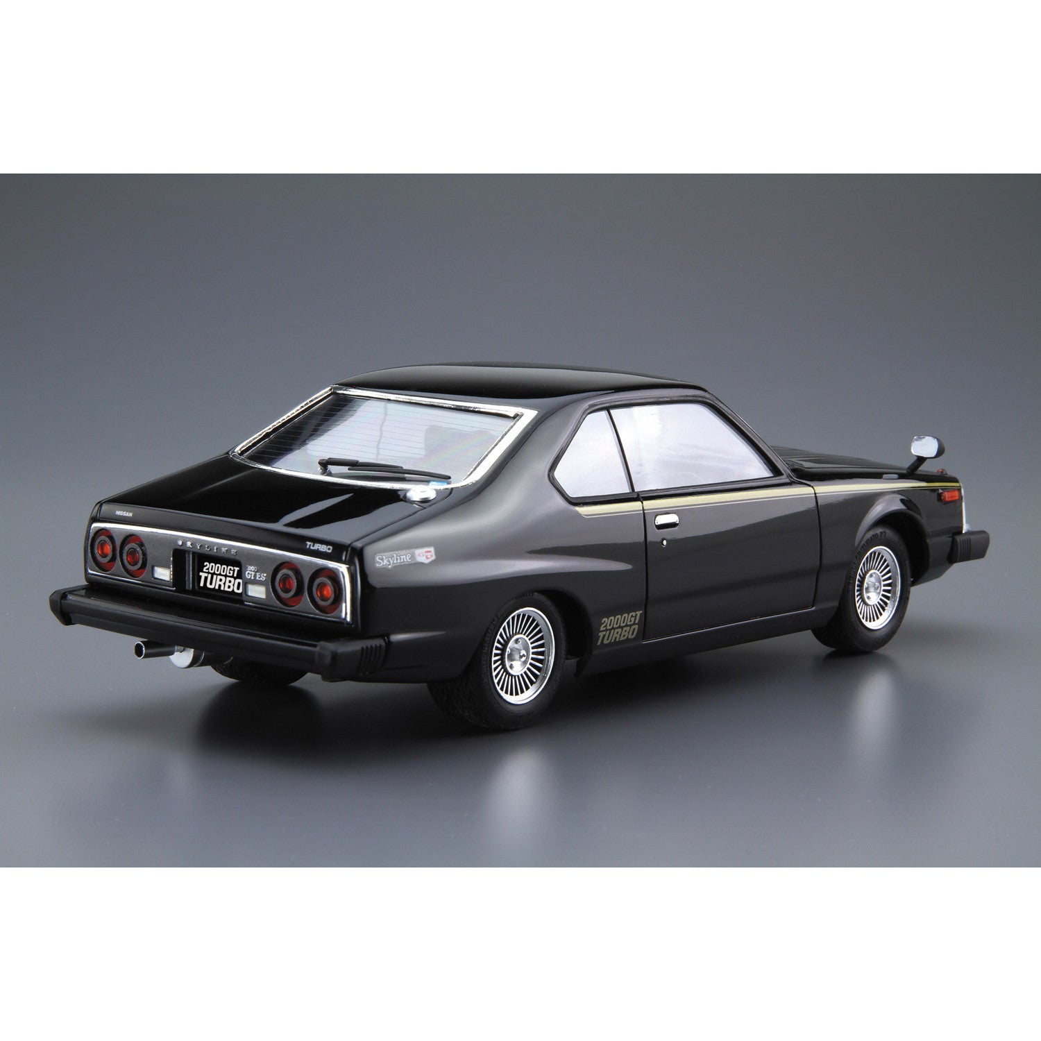 【新品即納】[PTM] (再販) ザ・モデルカー No.56 1/24 ニッサン KHGC211 スカイラインHT2000ターボGT-E・S '81 プラモデル(061084) アオシマ(20241130)