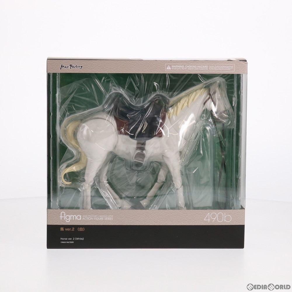 【中古即納】[FIG] figma(フィグマ) 490b 馬 ver.2 (白) 完成品 可動フィギュア マックスファクトリー(20210530)