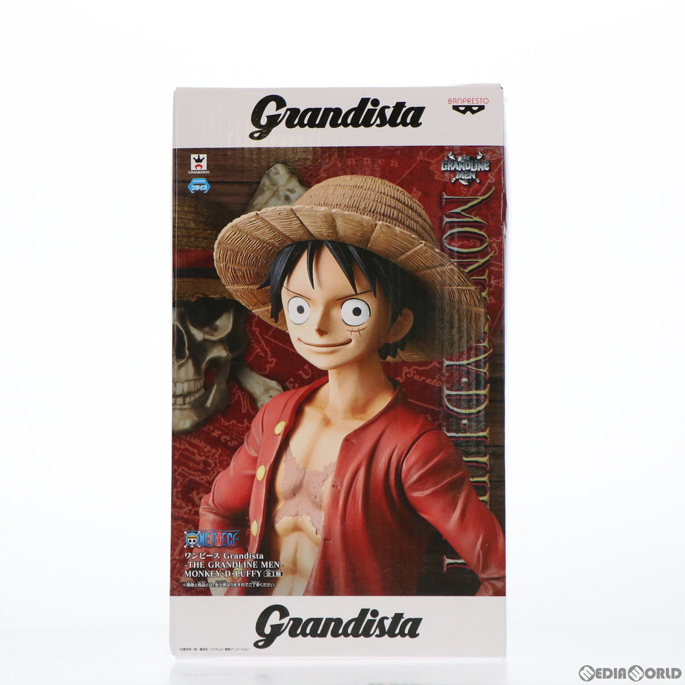 【中古即納】[FIG] モンキー・D・ルフィ ワンピース Grandista-THE GRANDLINE MEN- MONKEY・D・LUFFY ONE PIECE フィギュア プライズ(38333) バンプレスト(20180524)