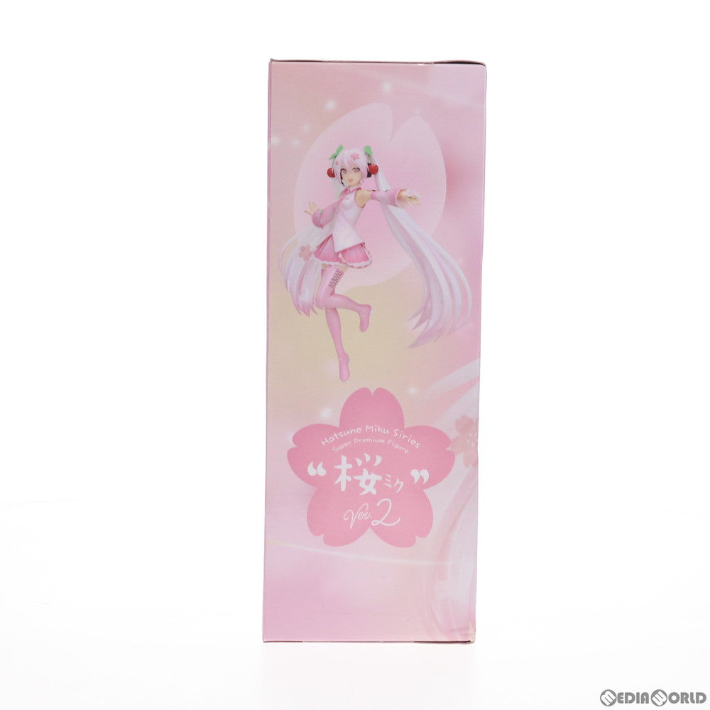 【中古即納】[FIG] 桜ミク Ver.2 キャラクター・ボーカル・シリーズ01 初音ミク スーパープレミアムフィギュア プライズ(1039418) セガ(20200420)