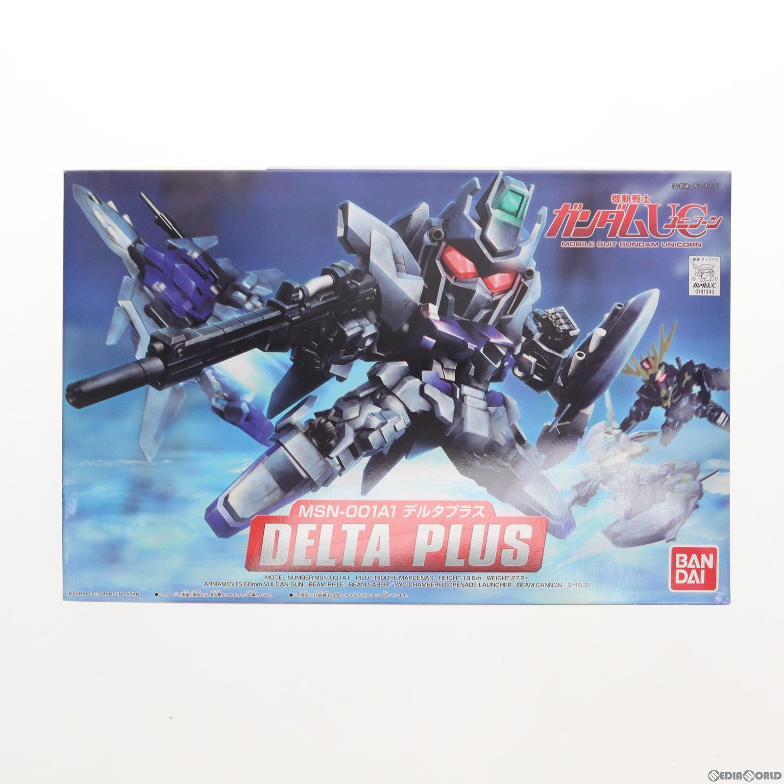 【中古即納】[PTM] SDガンダム BB戦士 379 デルタプラス 機動戦士ガンダムUC(ユニコーン) プラモデル バンダイ(20130920)