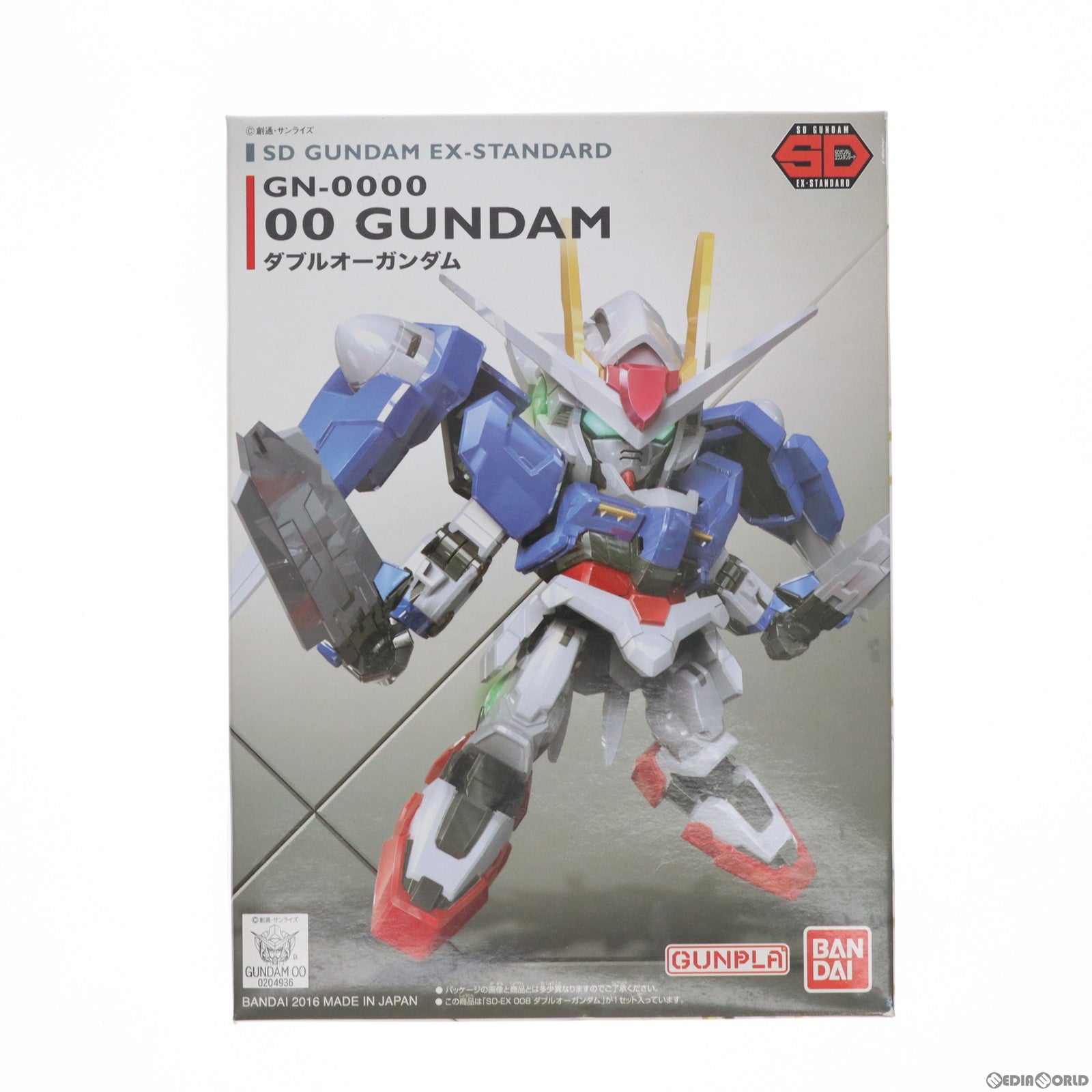 【中古即納】[PTM] SDガンダム EXスタンダード 008 GN-0000 ダブルオーガンダム 機動戦士ガンダム00(ダブルオー) プラモデル(0204936) バンダイ(20171223)