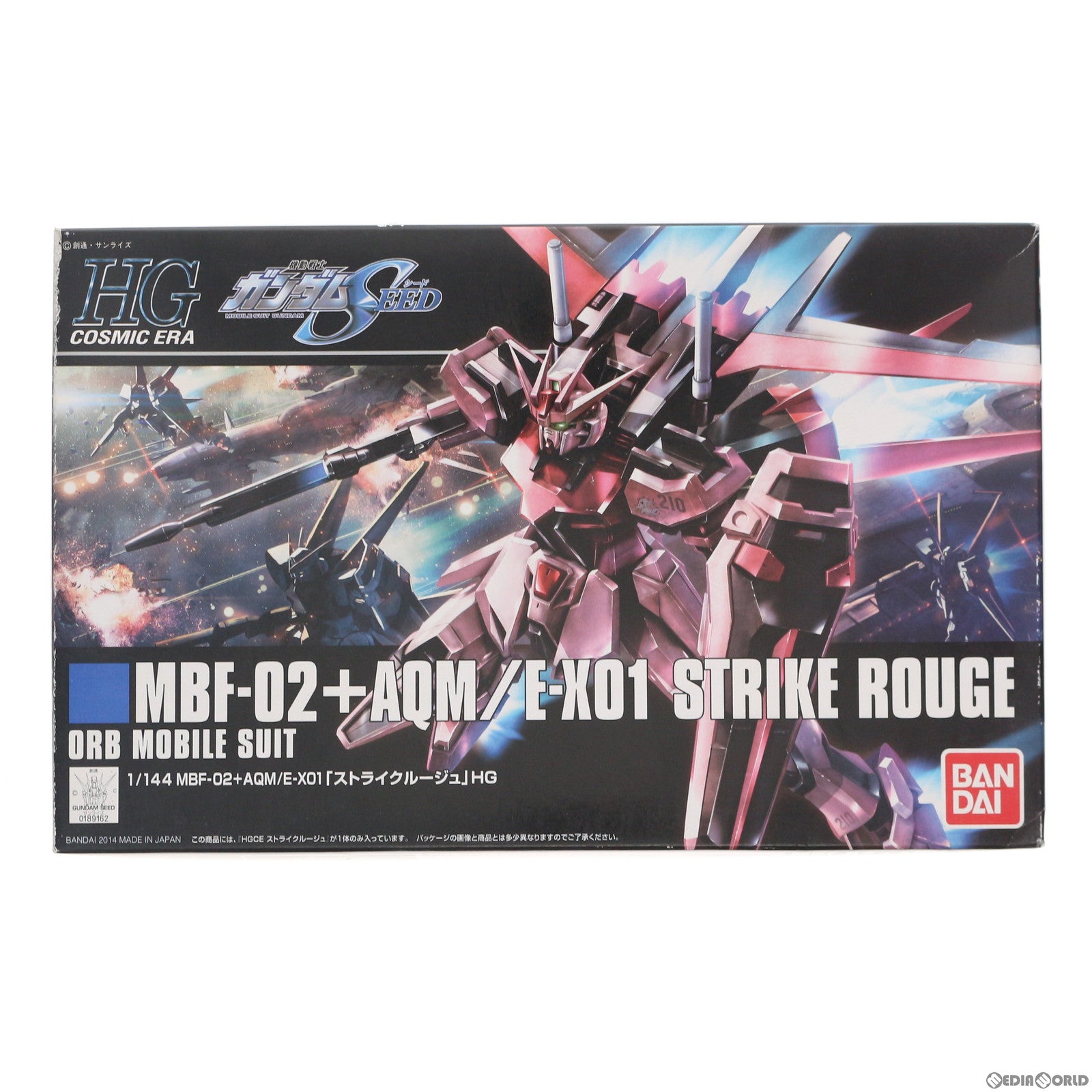 【中古即納】[PTM] HGCE 1/144 MBF-02+AQM/E-X01 ストライクルージュ 機動戦士ガンダムSEED(シード) シリーズ No.176 プラモデル(0189162) バンダイ(20180824)
