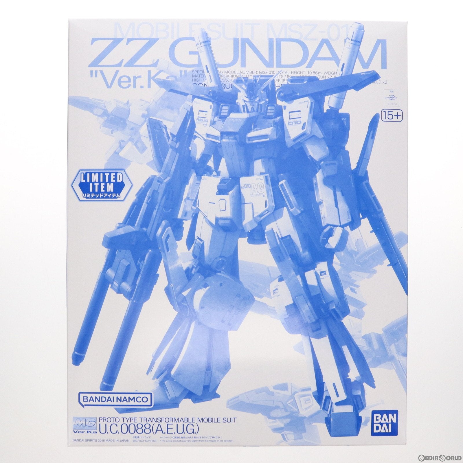 【中古即納】[PTM] イベント限定 MG 1/100 MSZ-010 ダブルゼータガンダム Ver.Ka クリアカラー 機動戦士ガンダムZZ(ダブルゼータ) プラモデル(5055569) バンダイスピリッツ(20181231)